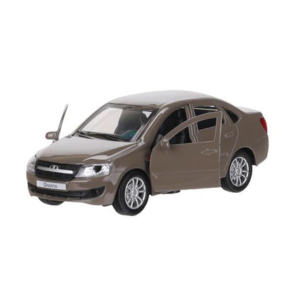 Машина металл LADA granta 11,5 см, двери, инерц, коричневый, кор. Технопарк в кор.2*36шт