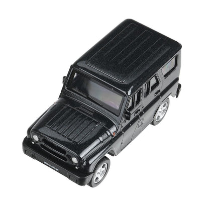 Машина металл UAZ ХАНТЕР длина 10,5 см, инерция, темно-серый, кор. Технопарк в кор.2*36шт