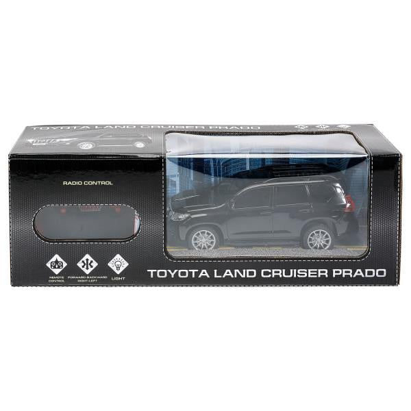 Машина ру TOYOTA PRADO свет, 19 см, черн, кор - в кор.2*24шт