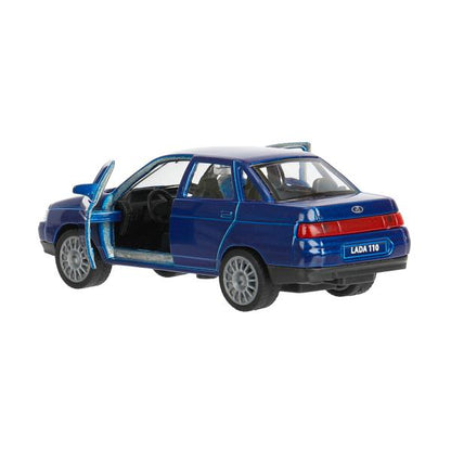 Машина металл LADA 110 12 см, двери, инерц., кор. Технопарк в кор.2*24шт