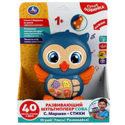 Развивающая игрушка мультиплеер сова, стихи Маршак в кор. Умка в кор.2*60шт