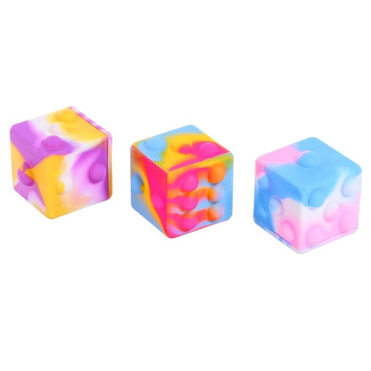 Т22992, 1toy Жмяка игральный кубик 5,5х5,5 см, 3 вида в асс., 12 шт. в д/б