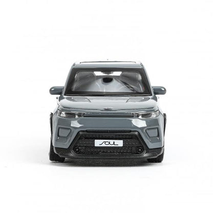 Технопарк. Модель "Kia Soul" 12 см, металл, двери, багаж., инерц, темно-серый, кор. арт.SOUL-12-DGR