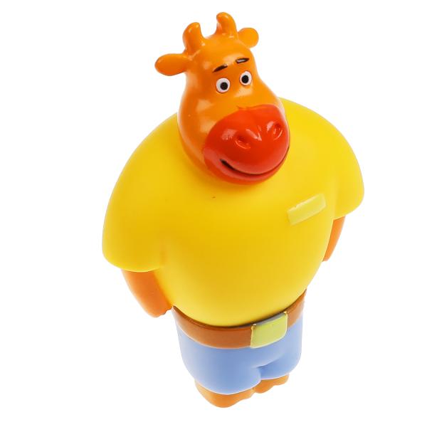 Игрушка для купания Оранжевая корова Па, 10см КАПИТОШКА в кор.100шт