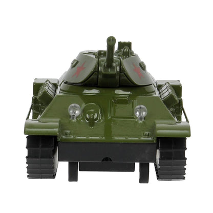 Машина металл УРАЛВАГОНЗАВОД Т-90 ТАНК т-34 12 см,зеленый,звезда, кор. Технопарк в кор.2*32шт