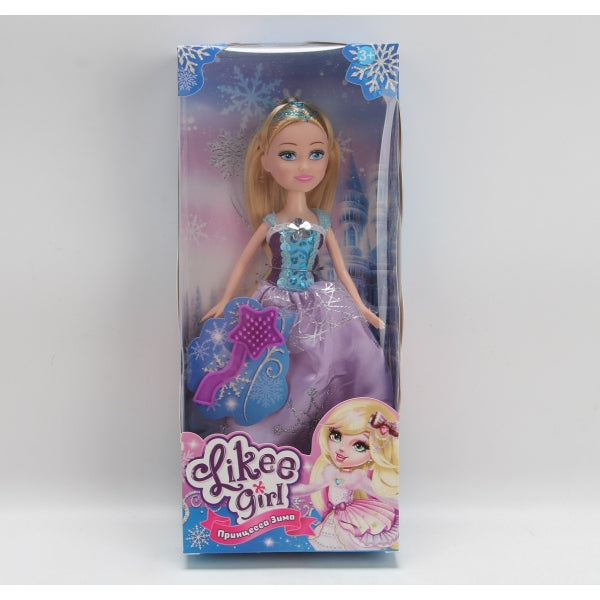 Кукла 23 см, в платье LIKEE GIRL в кор.2*48шт
