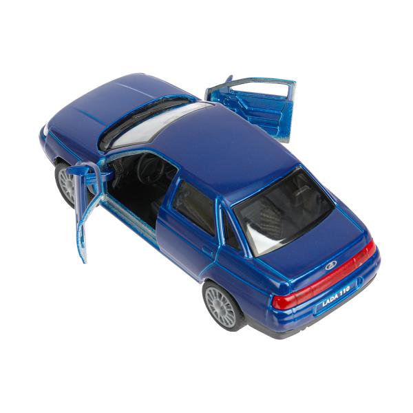 Машина металл LADA 110 12 см, двери, инерц., кор. Технопарк в кор.2*24шт