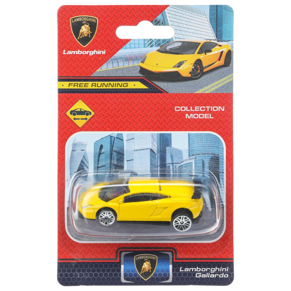 Машина металл lamborghini lp-570, длина 7 см, желтый Технопарк в кор.144шт