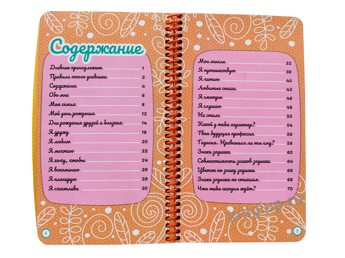 ДНЕВНИЧОК на спирали. ДНЕВНИЧОК САМОЙ ЛУЧШЕЙ ДЕВОЧКИ