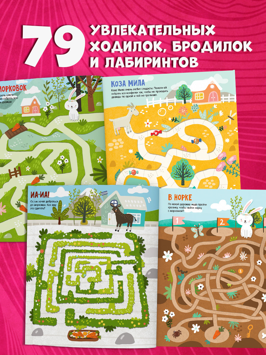 Лабиринты. Большая книга ходилок