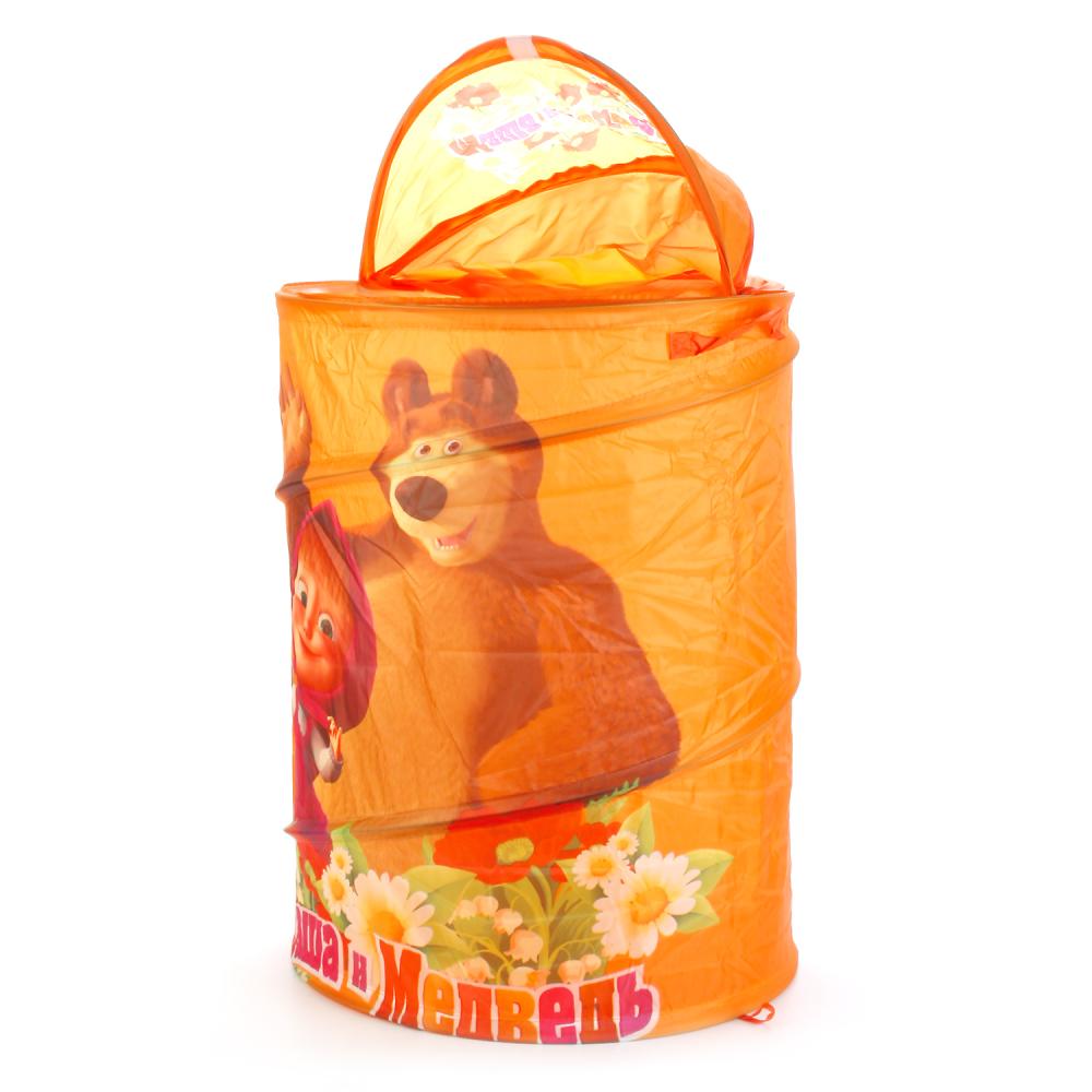 КОРЗИНА ДЛЯ ИГРУШЕК "ИГРАЕМ ВМЕСТЕ" "МАША И МЕДВЕДЬ" В ПАК. 43*60*3СМ в кор.24шт