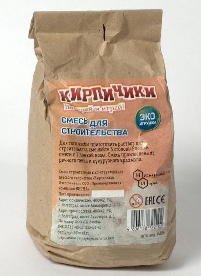 Кирпичики.Смесь для конструктора-кирпичики 950 гр. арт.001/6406 /16