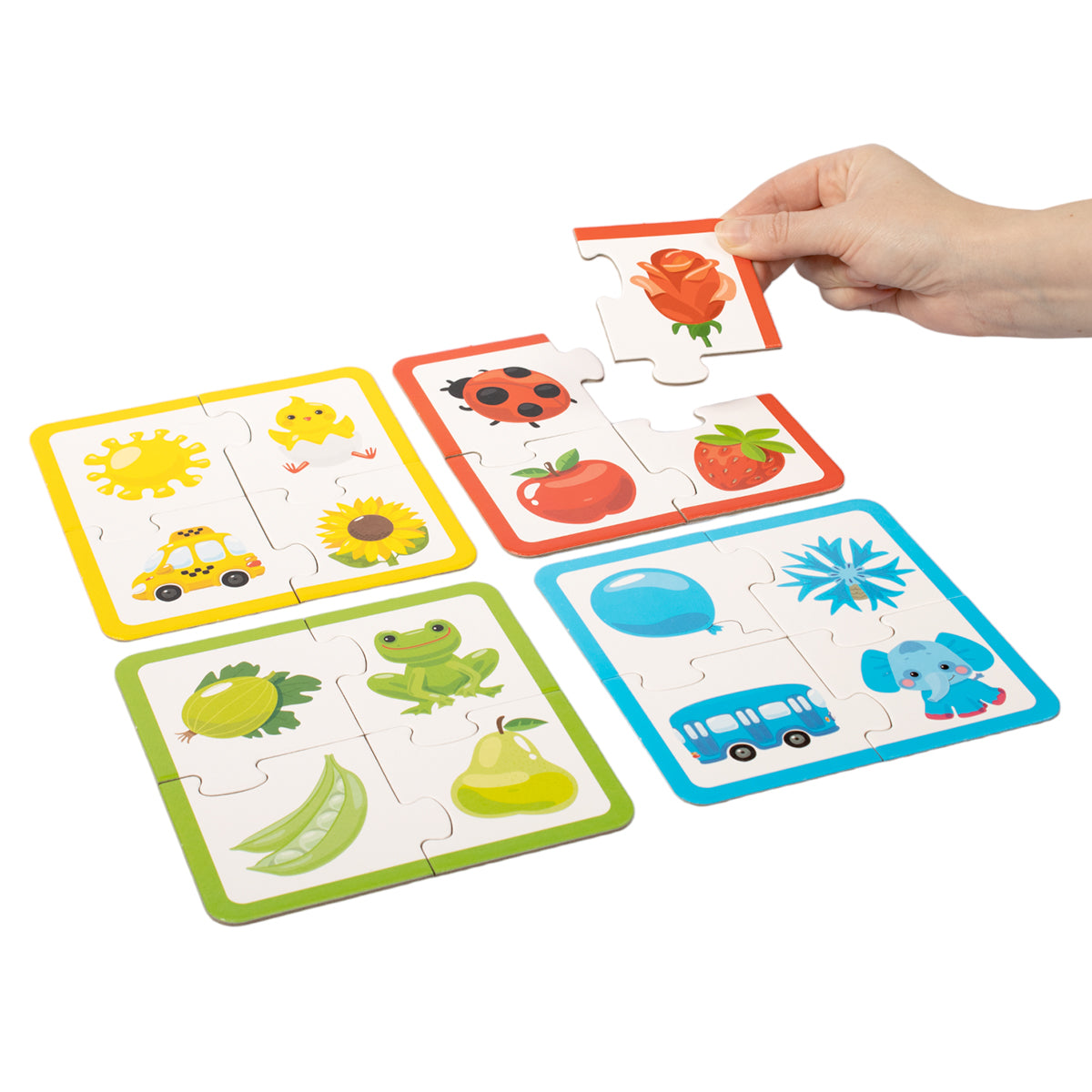 Пазлы "Собирай цвета" 24 эл Baby Toys (макси)