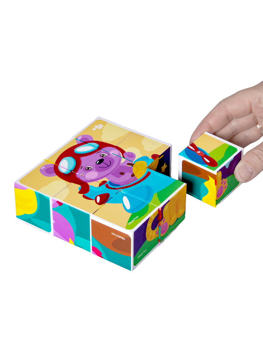 Кубики "Малышам" (без обклейки) 9 шт Baby Toys