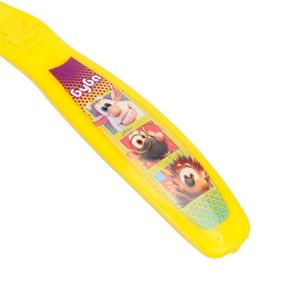 Зубная щетка фигурная для детей БУБА желтая MASTER DENT в кор.24*12шт