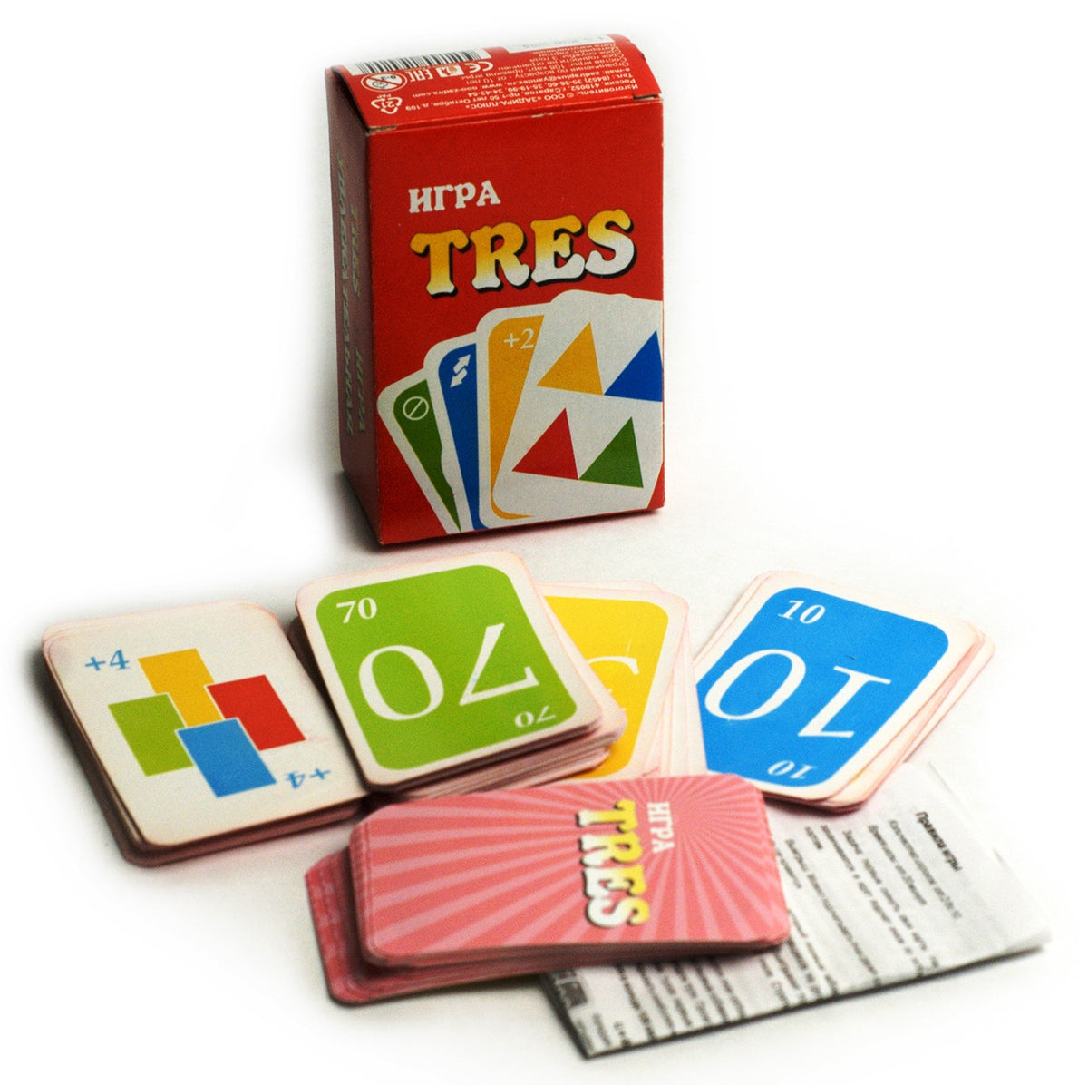 Карты игральные "TRES" (аналог UNO)