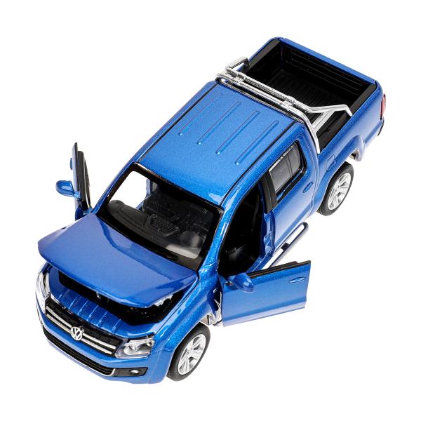 Машина металл свет-звук VOLKSWAGEN amarok, 17,5 см, двери, капот, инерция Технопарк в кор.2*24шт