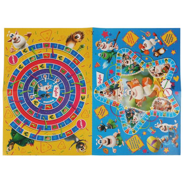 Весёлый праздник. Настольная игра-ходилка. 2 в 1. Буба. 330х216х27 мм. Умные игры. в кор.20шт