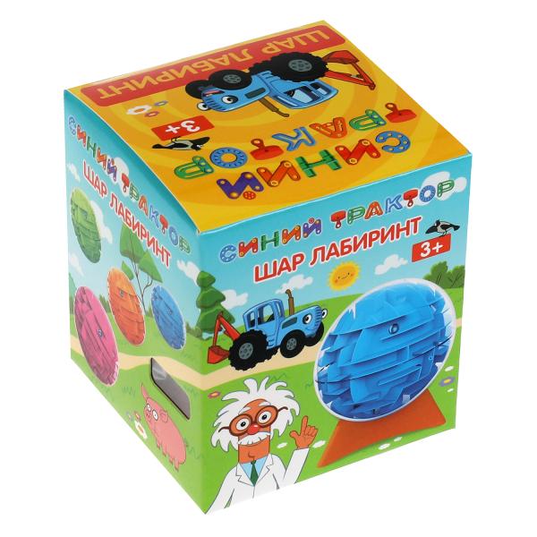 Логическая игра шар-лабиринт Синий ТРАКТОР , кор.10*10*10см ИГРАЕМ ВМЕСТЕ в кор.2*128шт