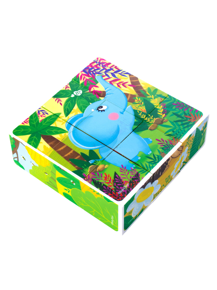 Кубики "Зверята" (без обклейки) 9 шт Baby Toys