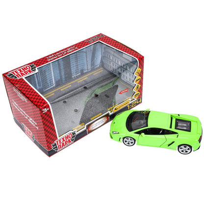 Машина металл свет-звук lamborghini gallardo lp 560-4, 18 см, двери,багажник Технопарк в кор.2*6шт