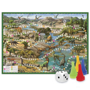 Игра-ходилка с фишками. Путешествие в мир динозавров. 59,5*42 см (ГеоДом)