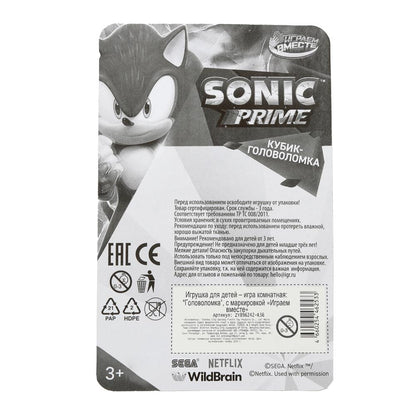 Логическая игра Sonic кубик 3х3, блистер 11*17*6 см ИГРАЕМ ВМЕСТЕ в кор.2*144шт