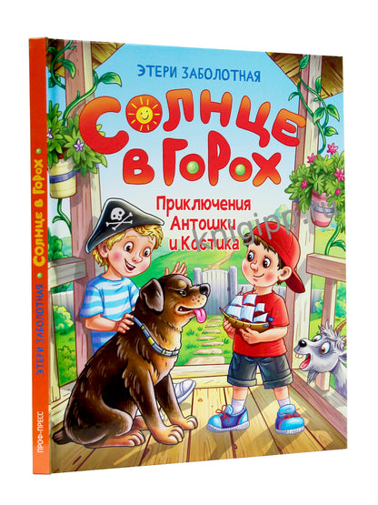 СОЛНЦЕ В ГОРОХ. Приключения Антошки и Костика, глянц.ламин 172х220