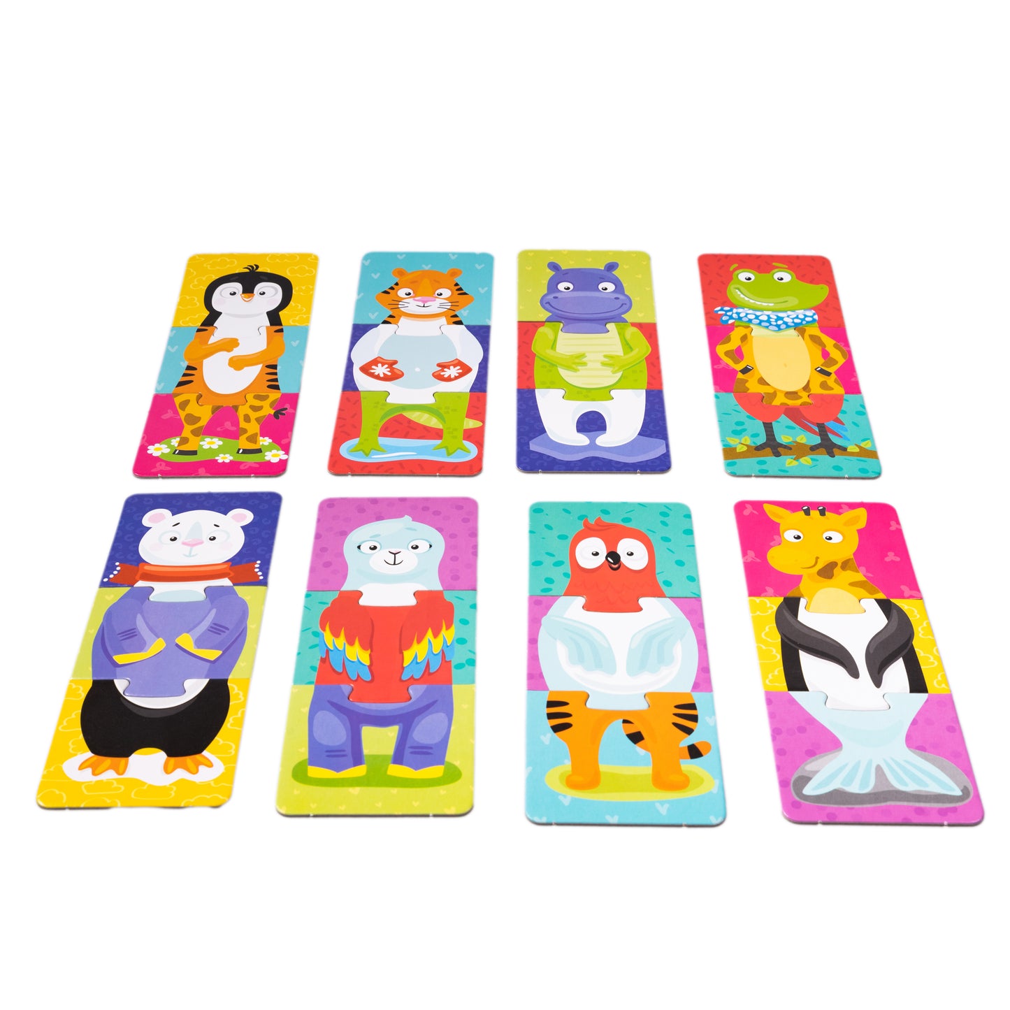 Пазлы тройные "Забавные зверюшки" 24 эл Baby Toys (макси)