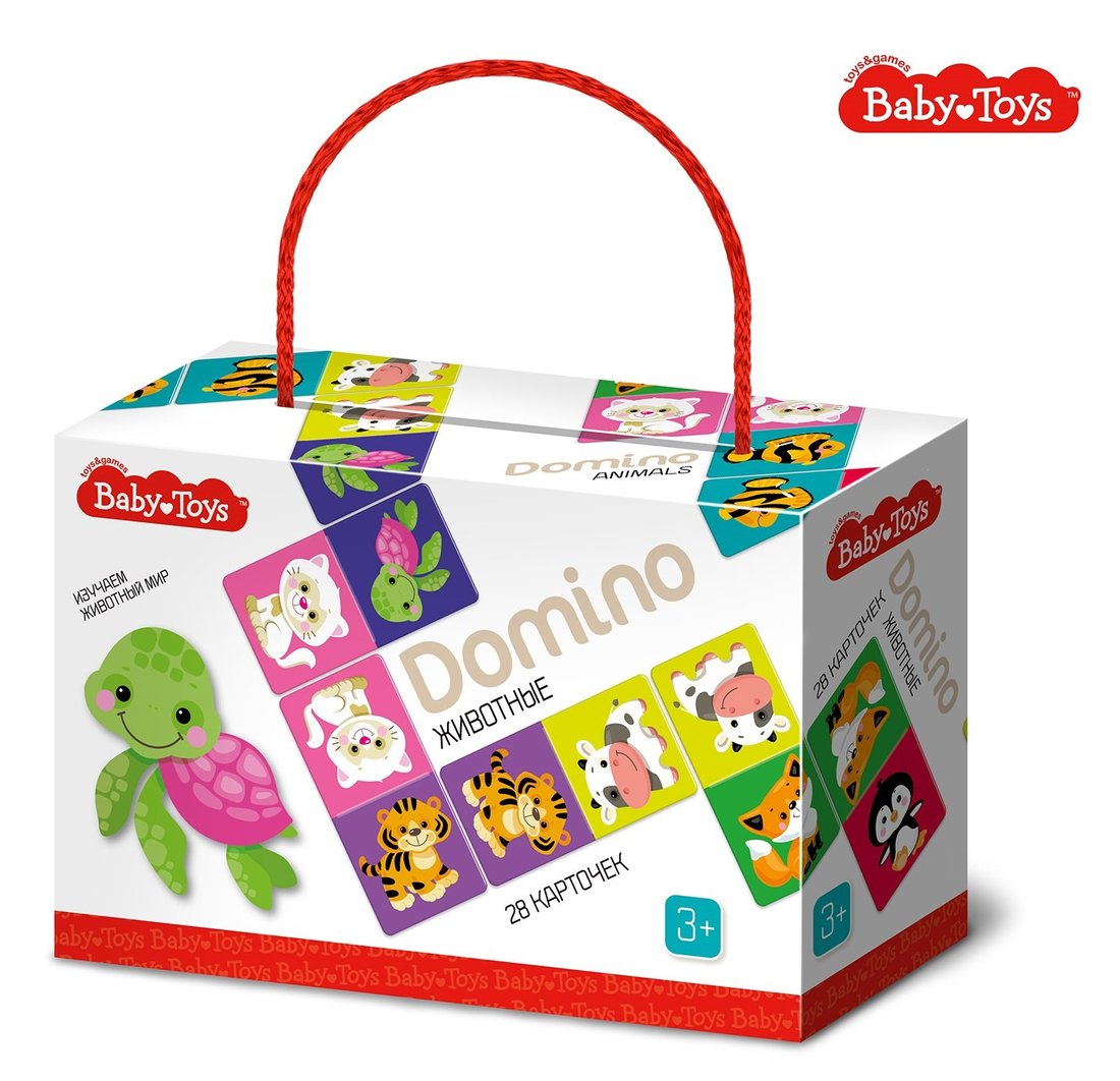 ДОМИНО "ЖИВОТНЫЕ " ВABY TOYS в кор.10шт