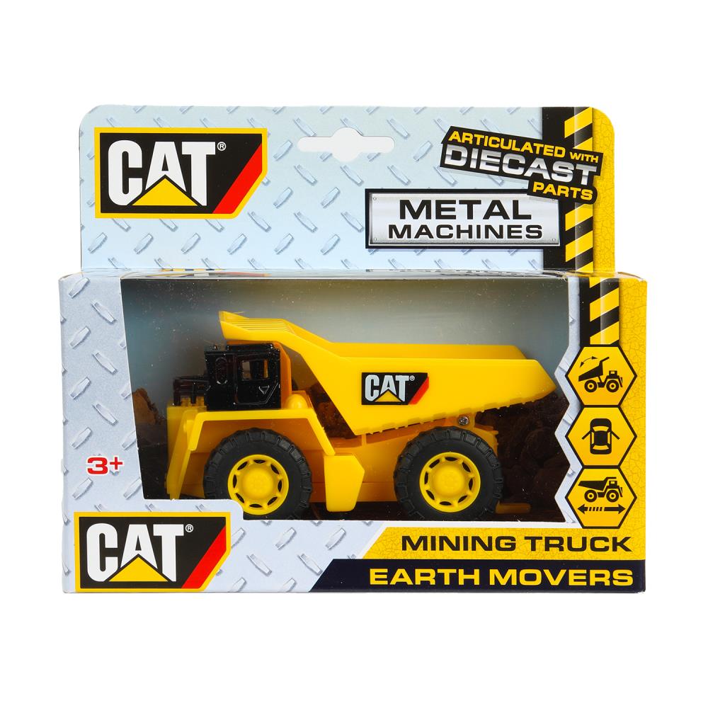 Машина металл caterpillar КАРЬЕРНЫЙ САМОСВАЛ, 12 см, двери, инерция Технопарк в кор.2*24шт