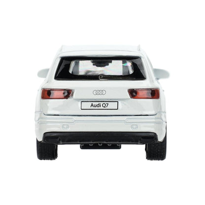 Машина металл AUDI Q7 длина 12 см, двер, багаж, инер, белый, кор. Технопарк в кор.2*36шт