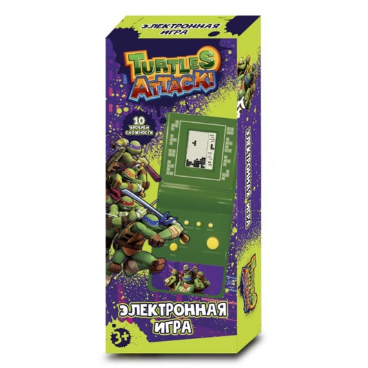 Электронная логическая игра черепашки нинздя, кор.8*18*3см ИГРАЕМ ВМЕСТЕ в кор.2*144шт