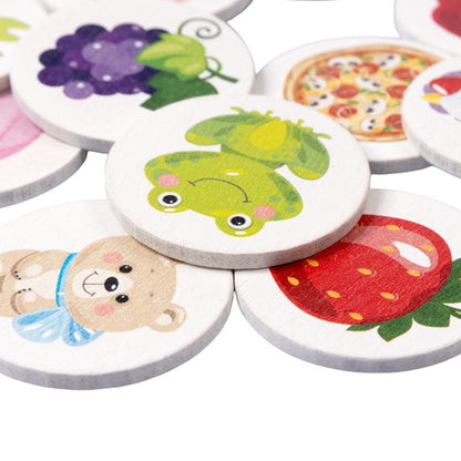 Лото с деревянными фишками "Для детей" Baby Toys