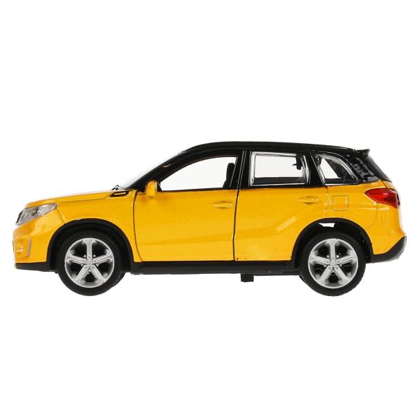 Машина металл "suzuki vitara s 2015" дл 12 см, откр дв, багаж, ин, золот с черным в кор. Технопарк