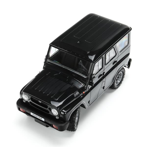 Машина ру UAZ HUNTER, свет, 30 см, черный, кор Технопарк в кор.24шт