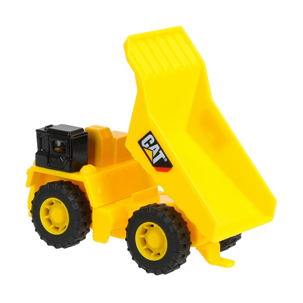 Машина металл caterpillar КАРЬЕРНЫЙ САМОСВАЛ, 12 см, двери, инерция Технопарк в кор.2*24шт