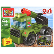Конструктор "Город мастеров" ракетница 2в1, 29дет. в русс. кор. в кор.2*120шт