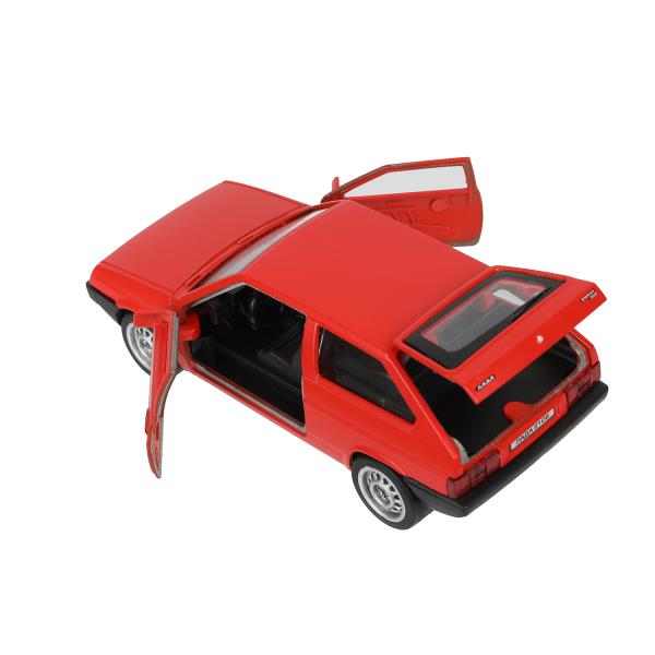 Машина металл LADA-2108 "СПУТНИК" МАТОВЫЙ 12 см, дв, баг, ин, красный, кор. Технопарк в кор.2*36шт