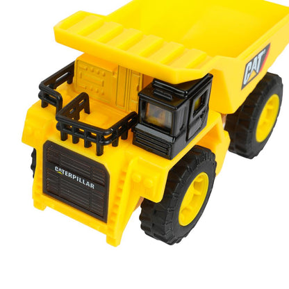 Машина металл caterpillar КАРЬЕРНЫЙ САМОСВАЛ, 12 см, двери, инерция Технопарк в кор.2*24шт