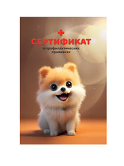 СЕРТИФИКАТ о профилактических прививках. ШПИЦ