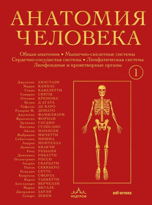 Анатомия человека. Эксклюзивное издание с 50-летней историей. Костно-мышечная и сердечно-сосудистая системы (Том 1)