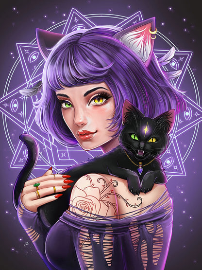 БЛОКНОТ ТОЧКАБУК Witch Girls. ВЕДЬМОЧКА С КОТОМ