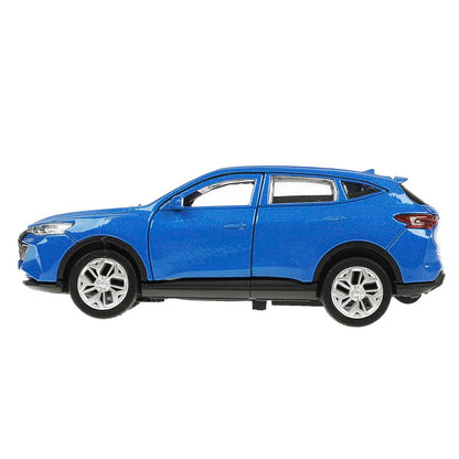 Машина металл HAVAL "haval f7", длина 12 см, дв, багаж, инер, синий, в кор. Технопарк в кор.2*36шт