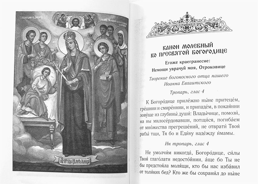 Каноны о болящих "Исцели нас, Боже" (Синопсисъ)