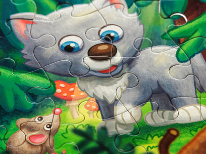 Пазл First Puzzle "Волчонок" (16 эл) Baby Toys