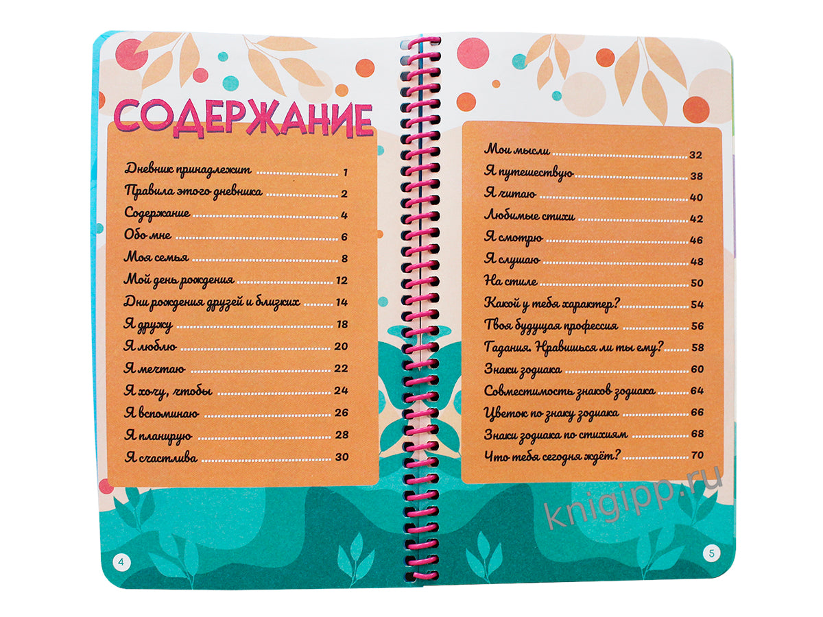 ДНЕВНИЧОК на спирали. ДНЕВНИЧОК САМОЙ МИЛОЙ ДЕВОЧКИ