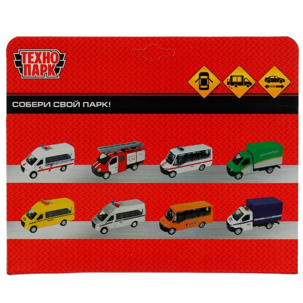 NEXTSHOP-15-FRU338047 Машина металл ГАЗЕЛЬ NEXT ФРУКТЫ 14 см, двер, прилав, инерц, красный, кор. Тех