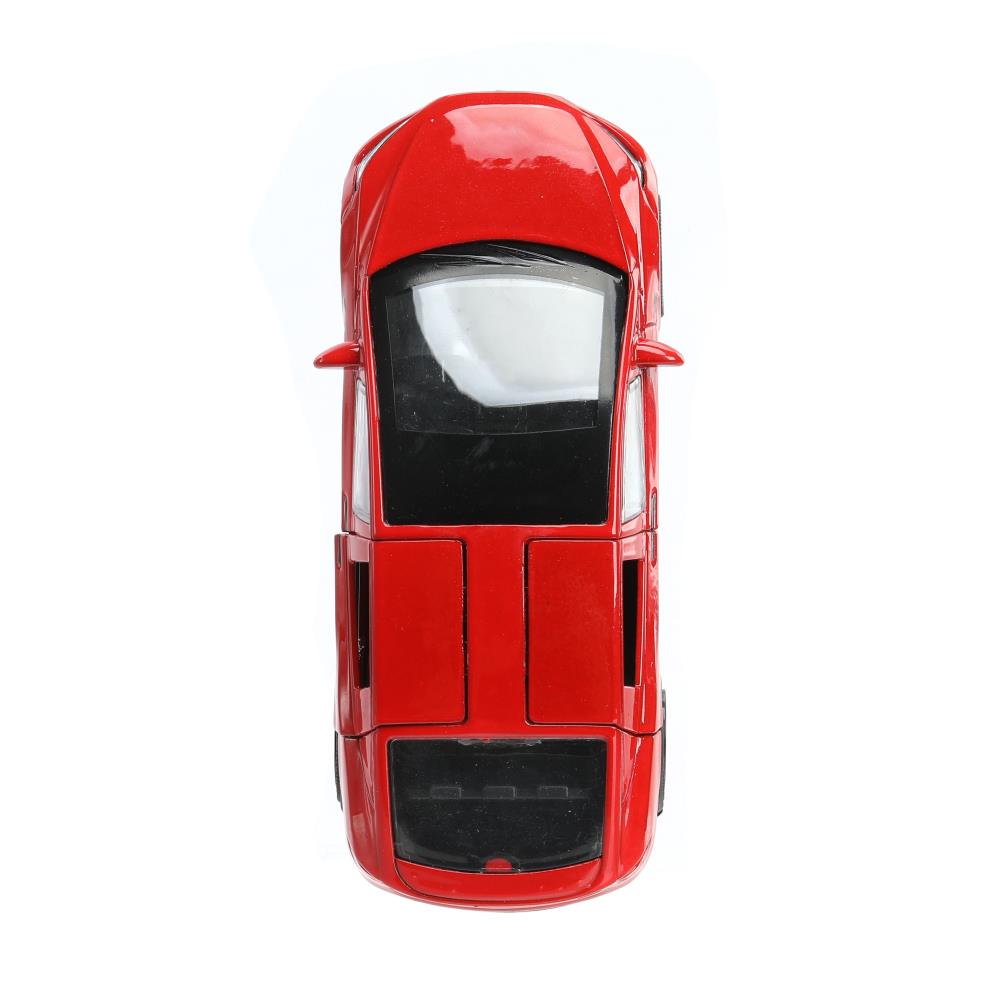 Машина металл tesla model x plaid 12 см, двери, красн, кор. Технопарк в кор.2*36шт