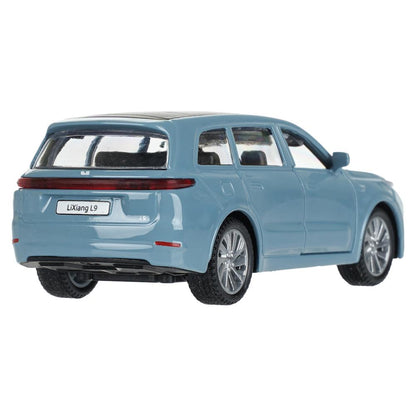 Машина металл li auto l9 10,5 cm, двери, инерц, голубой, кор. Технопарк в кор.2*36шт